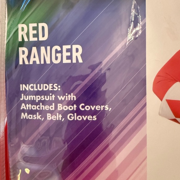 Power Ranger Red Hero Adult Costume - Picture 2 of 2